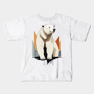 Polar Bear North Pole Iceberg Winter Kids T-Shirt